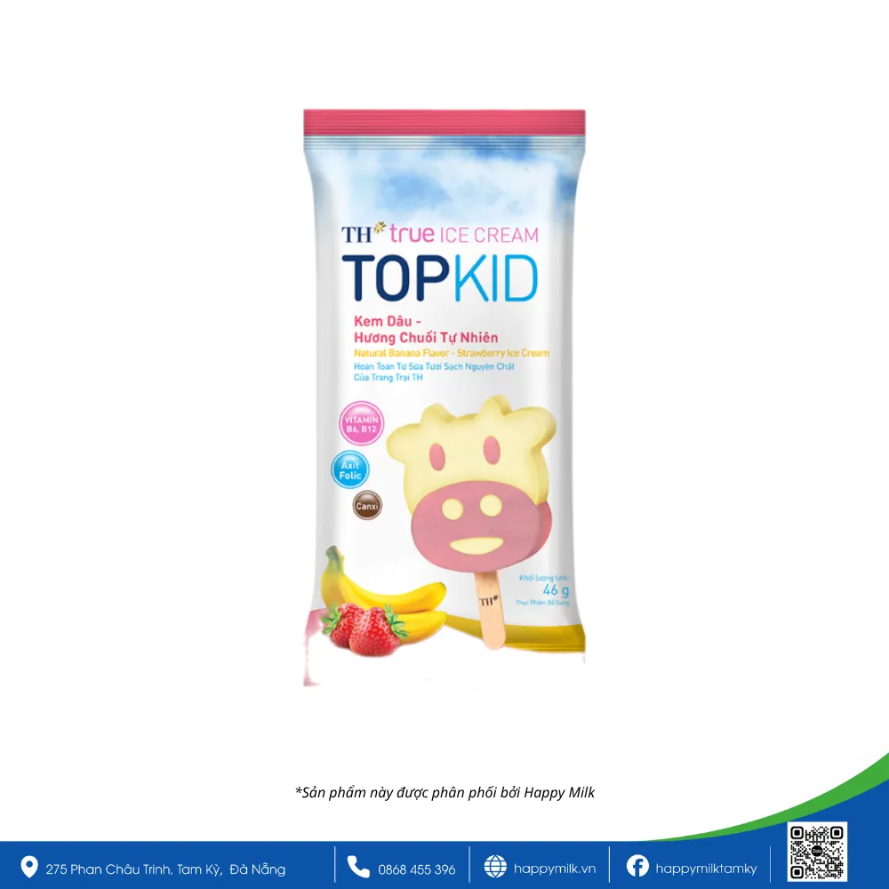 TOPKID STRAWBERRY - H.BANANA ICE CREAM 46G